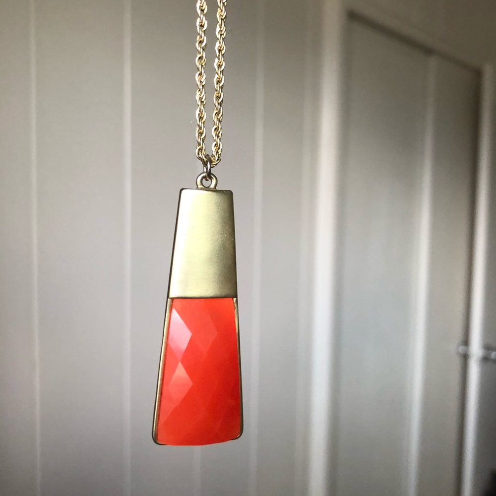 Coral statement necklace